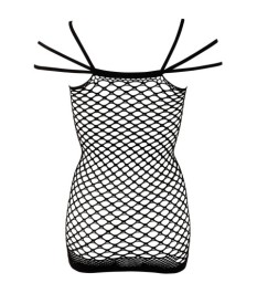 Kleid aus grobem Netzmaterial