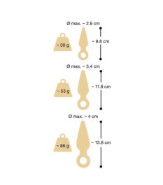 3-teiliges Analplug-Set