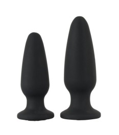 2er-Set Analplugs mit Glitzerstein