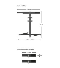 3-teiliges Fesselset „Oberkörperfessel”