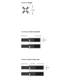 3-teiliges Fesselkreuz, mit Karabinern