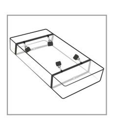 4-teilige Bettfesseln