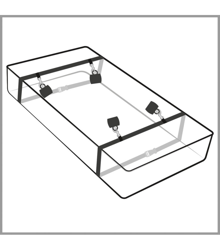 4-teilige Bettfesseln