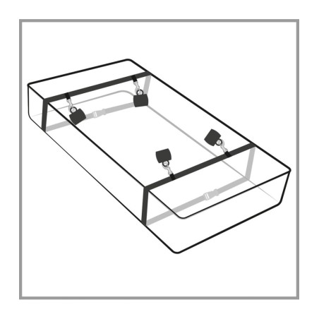 4-teilige Bettfesseln