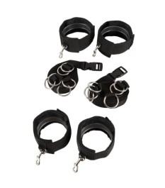 4-teilige Bettfesseln, mit Karabinern