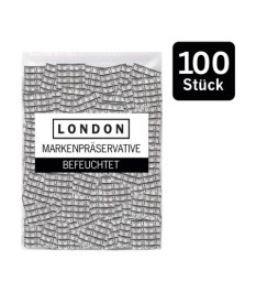 Kondome „LONDON Q600 feucht“ mit Beschichtung auf Silikonbasis