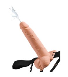 Umschnalldildo „Hollow Strap-on Squirting“ mit Spritzfunktion