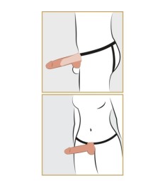 Umschnalldildo „Hollow Strap-on Squirting“ mit Spritzfunktion