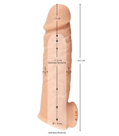 Penishülle „Realistixxx Extension“ verlängert um 5 cm