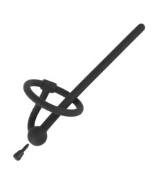 Penisplug „Piss Play with Stopper“ mit Eichelring, komplett aus Siliko