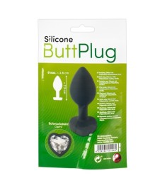 Analplug „Silicone Butt Plug“, mit Schmuckstein