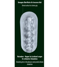 Masturbator „Pocket“, außen mit Noppen für besseren Halt