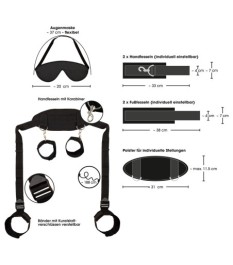 "Hals/Nacken-Hand-Fuß-Fessel" inklusive Augenmaske