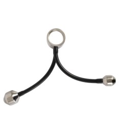 Penisring „Cock ring & Ass plugs“ mit 2 schweren Plug-Gewichten
