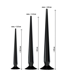 3-teiliges Analplug-Set „Super Long Flexible Butt Plug Set“, verschied
