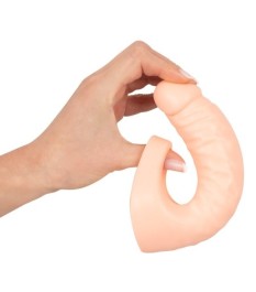 Penis-/Hodenring „Double Fucker“ mit flexiblem Naturdildo
