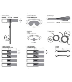 Fesselplatte „Bondage Board 2.0“, extralang, zusammenklappbar, mit Tra