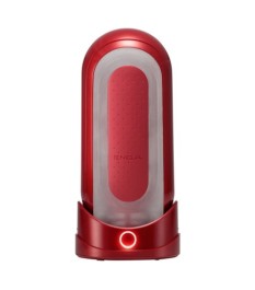 Masturbator plus Heizstab "Flip 0 (Zero) Red Warmer Package"