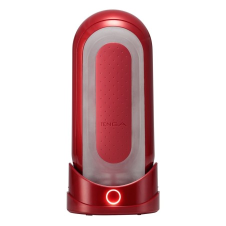 Masturbator plus Heizstab "Flip 0 (Zero) Red Warmer Package"