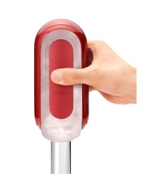 Masturbator plus Heizstab "Flip 0 (Zero) Red Warmer Package"