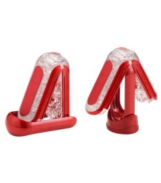 Masturbator plus Heizstab "Flip 0 (Zero) Red Warmer Package"