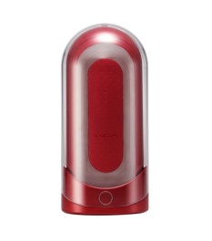 Masturbator plus Heizstab "Flip 0 (Zero) Red Warmer Package"