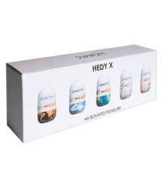5er-Set Masturbator „Hedy X – Mixed“, 5 verschiedene Stimulationsstruk