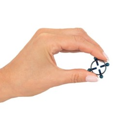 Nippelklemmen „Nipple Jewellery Blue Moon“, 6 g pro Stück, jeweils 4 J