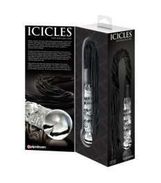 Glasdildo "No. 38", mit Lederriemen