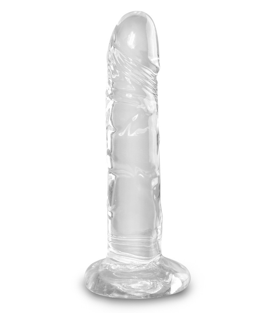 Naturdildo „6“-Cock Clear“ mit Saugfuß