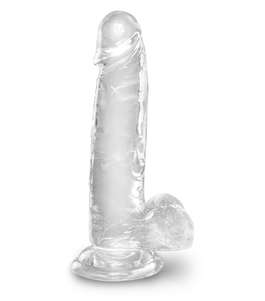Naturdildo „7“-Cock with Balls“ mit Saugfuß