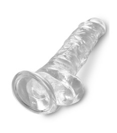 Naturdildo „8“-Cock with Balls“ mit Saugfuß