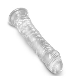 Naturdildo „8“-Cock Clear“ mit Saugfuß