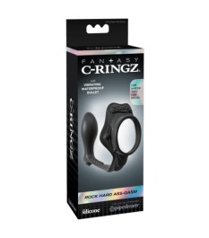 Penis-Hodenring „Rock Hard Ass-Gasm“, mit Analplug