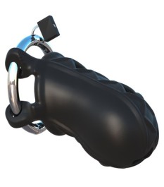 Peniskäfig „Extreme Silicone Cock Blocker“ mit Schloss und Schlüssel