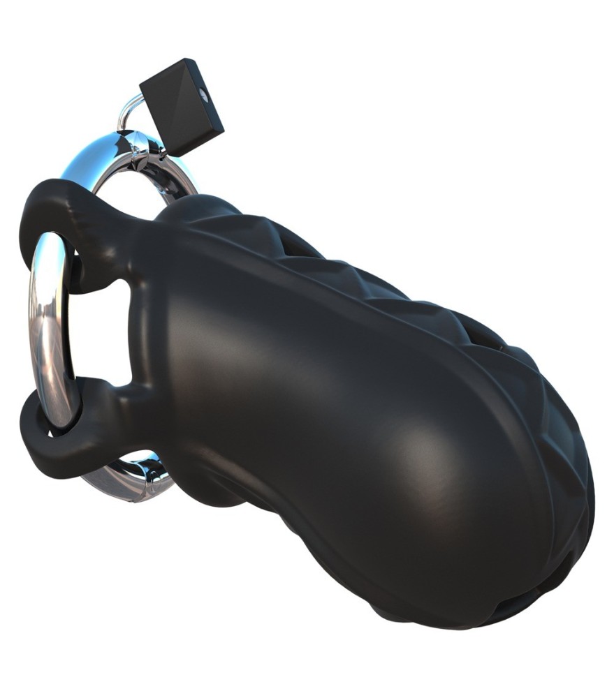 Peniskäfig „Extreme Silicone Cock Blocker“ mit Schloss und Schlüssel