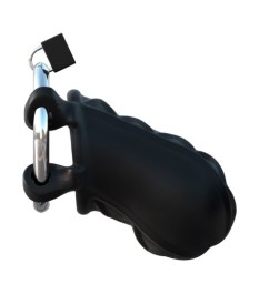 Peniskäfig „Extreme Silicone Cock Blocker“ mit Schloss und Schlüssel