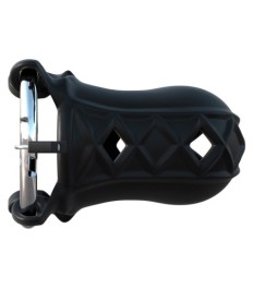 Peniskäfig „Extreme Silicone Cock Blocker“ mit Schloss und Schlüssel