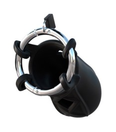 Peniskäfig „Extreme Silicone Cock Blocker“ mit Schloss und Schlüssel