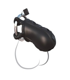 Peniskäfig „Extreme Silicone Cock Blocker“ mit Schloss und Schlüssel