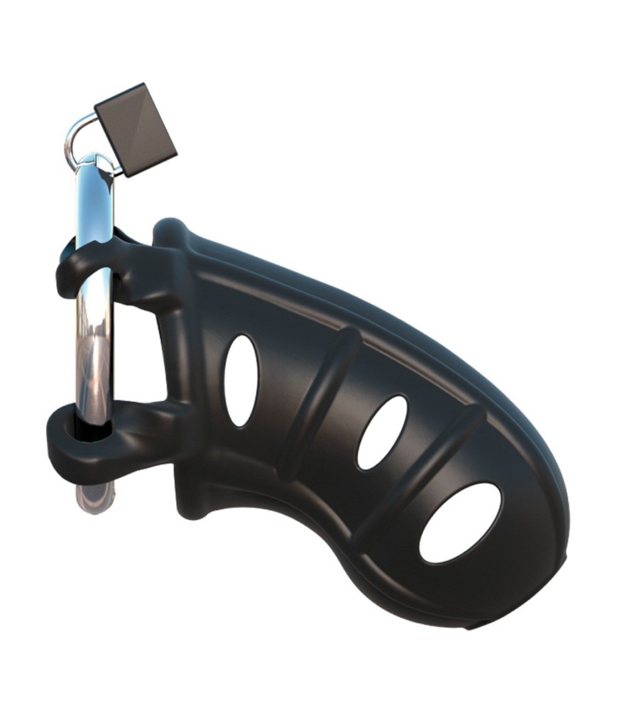 Peniskäfig „Hardcore Silicone Cock Blocker“ mit Schloss und Schlüssel