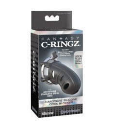 Peniskäfig „Hardcore Silicone Cock Blocker“ mit Schloss und Schlüssel