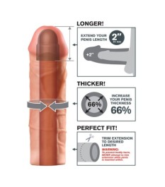 Penishülle „Mega 2" Extension“, verdickt um 66%