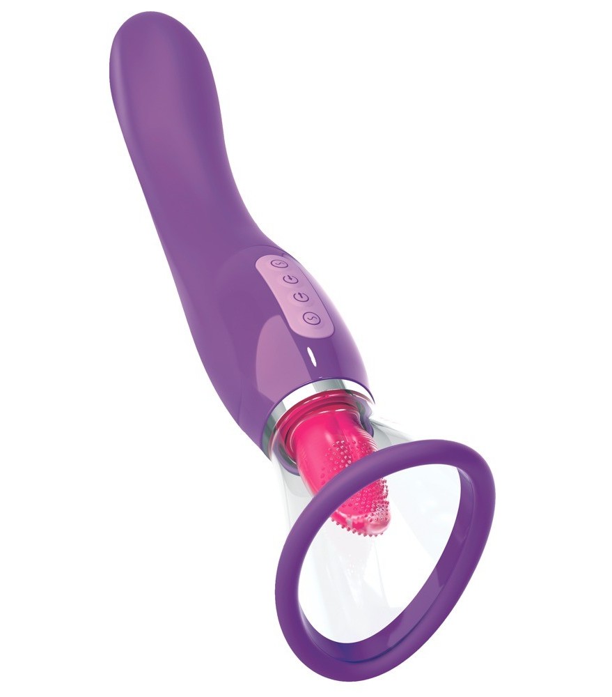 Vibrator „her ultimate pleasure“ mit Hotspot-Sauger & Zungenstimulator