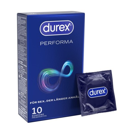 Kondome „Performa“ mit Verzögerungsgel in der Spitze