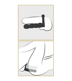 Vibro-Penisring „Posable Partner Double Penetrator“ mit Dildo