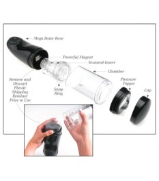 Masturbator „Mega-Bator Mouth“ mit Tablet-Halterung und Saugfuß