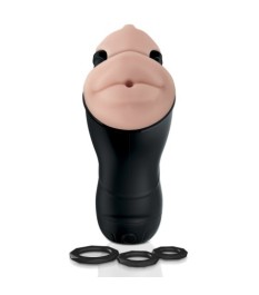 Masturbator „Double Penetration Vibrating Stroker“ mit 2 Öffnungen