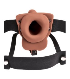 Umschnallvibrator „Strap-on 6" Hollow Rechargeable Strap-on with balls