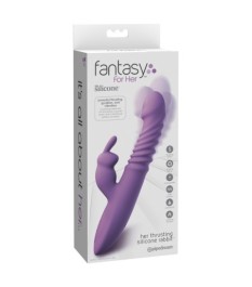 Stoßvibrator “her thrusting silicone rabbit”, mit Heizfunktion